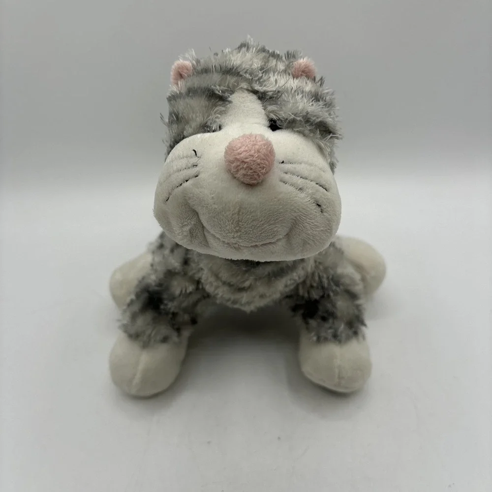 Webkinz Ganz Cheeky Cat Sterling Gray Stripe HM496 No Code Great Condition‎